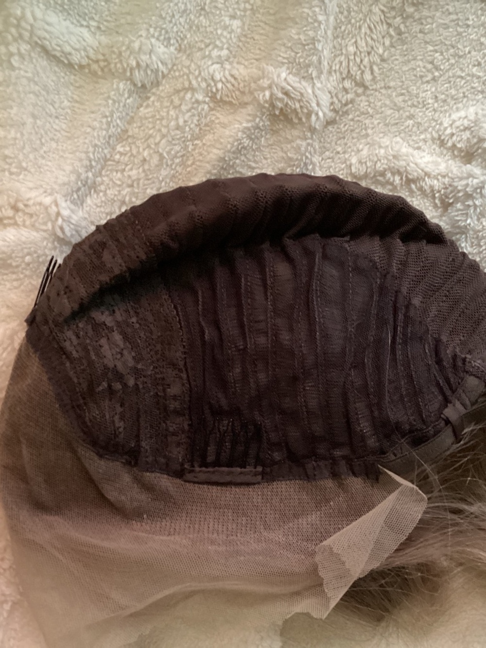 Blonde Balayage Glueless Lace Wig with Ash Brown & Blonde Highlights 20 Inch - Picture 5 of 6